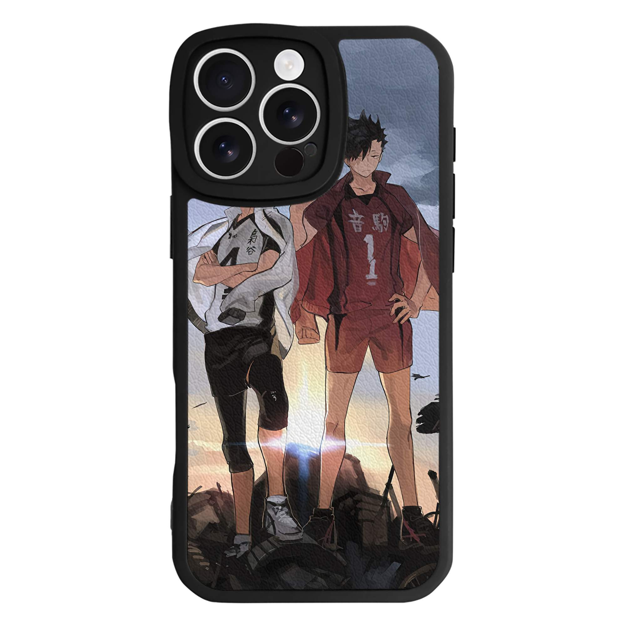 （画像用） ハイキュー!! Haikyu!! 【iPhone 16シリーズ対応】シリコンスマホケース（レザー調） 材質：シリコン